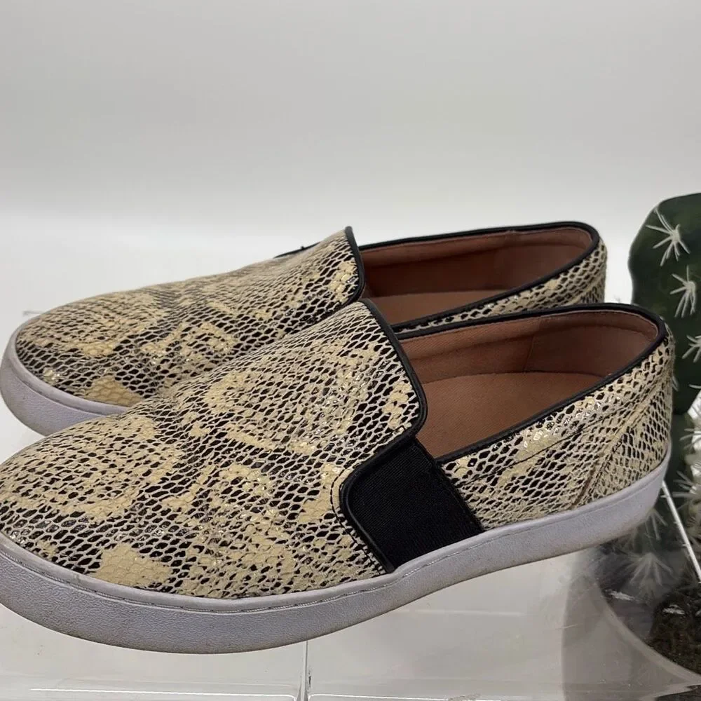 Vionic Women's Demetra Snake-Embossed‎ Slip-On Comfort Casual Sneakers 7